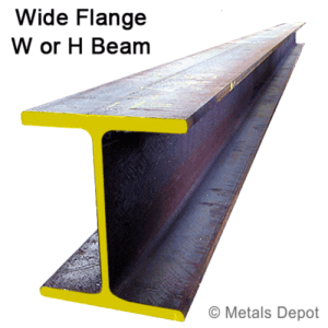 steel beams for gorilla wall braces from Metals Depot